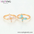 15099 Simple design fashion style women jewelry butterfly shape ice stone ring promote price for wholesale